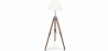 Buy Tripod Floor Lamp - Classic White Lampshade - Height Adjustable Light brown 49152 - prices