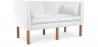 Buy 2 Seater Sofa - Polyurethane Leather Upholstered - Benjamin White 13918 - prices