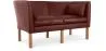 2 Seater Sofa - Polyurethane Leather Upholstered - Benjamin image 9