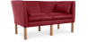 Buy 2 Seater Sofa - Polyurethane Leather Upholstered - Benjamin Red 13918 with a guarantee