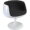 Buy Geneva Chair  - Fabric - White Shell Black 13158