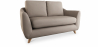 Buy Linen Upholstered Sofa - Scandinavian Style - 2 Seater - Gustavo Brown 58242 - in the EU