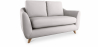 Buy Linen Upholstered Sofa - Scandinavian Style - 2 Seater - Gustavo Grey 58242 - prices