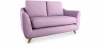 Buy Linen Upholstered Sofa - Scandinavian Style - 2 Seater - Gustavo Mauve 58242 in the Europe