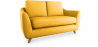 Buy Linen Upholstered Sofa - Scandinavian Style - 2 Seater - Gustavo Yellow 58242 with a guarantee