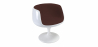 Buy Geneva Chair  - Fabric - White Shell Chocolate 13158 at Privatefloor