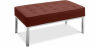 Buy Design Bench - 2 seats - Upholstered in Leather - Konel Chocolate 13214 - prices