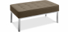 Buy Design Bench - 2 seats - Upholstered in Leather - Konel Taupe 13214 in the Europe