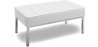 Buy Design bench - 2 seats - Upholstered in polyurethane - Konel White 13213 - prices