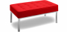 Buy Design bench - 2 seats - Upholstered in polyurethane - Konel Red 13213 in the Europe