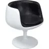 Buy Geneva Chair - Faux Leather - White Shell Black 13159