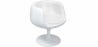 Buy Lounge Chair - White Designer Chair - Upholstered in Leather - Geneva White 13159 - prices