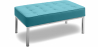 Buy Design bench - 2 seats - Upholstered in polyurethane - Konel Turquoise 13213 - in the EU