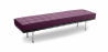 Buy Town Bench (3 seats) - Faux Leather Mauve 13222 with a guarantee