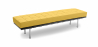 Buy Town Bench (3 seats) - Faux Leather Yellow 13222 - prices