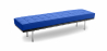 Buy Town Bench (3 seats) - Faux Leather Dark blue 13222 Home delivery