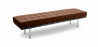 Buy Town Bench (3 seats) - Faux Leather Chocolate 13222 - in the EU