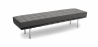 Buy Town Bench (3 seats) - Faux Leather Dark grey 13222 at Privatefloor