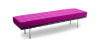 Buy Town Bench (3 seats) - Faux Leather Fuchsia 13222 in the Europe