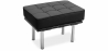 Buy Footstool Upholstered in Polyurethane - Barcel Black 15424 - in the EU