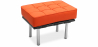 Buy Footstool Upholstered in Polyurethane - Barcel Orange 15424 at Privatefloor