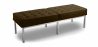 Buy Noll Bench (3 seats) - Faux Leather Brown 13216 at Privatefloor