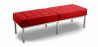 Buy Noll Bench (3 seats) - Faux Leather Red 13216 in the Europe