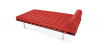 Buy Bed - Designer Divan - Leather Upholstered - Town Red 13229 in the Europe