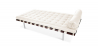 Buy Bed - Designer Divan - Leather Upholstered - Town Ivory 13229 with a guarantee