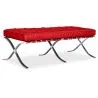 Buy Town Ottoman (2 seats) - Premium Leather Red 13226