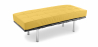 Buy Town Bench (2 seats) - Faux Leather Yellow 13219 - prices