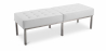 Buy Knoll Bench (3 seats)  - Premium Leather White 13217 - prices