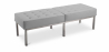 Buy Knoll Bench (3 seats)  - Premium Leather Grey 13217 home delivery