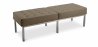 Buy Knoll Bench (3 seats)  - Premium Leather Taupe 13217 in the Europe