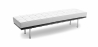 Buy Bench Upholstered in Leather - 3 Seats - Town  White 13223 - prices