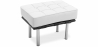 Buy Leather-upholstered Footstool - Barcel White 15425 - prices