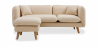 Buy Linen Upholstered Chaise Lounge - Scandinavian Style - Vriga Beige 58759 with a guarantee