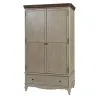 Buy Country Chic Wardrobe - Waxed Wood Beige 29247