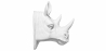 Buy Rhino Bust Wall decor - Resin White 55733 - in the EU
