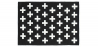 Buy Crosses scandinavian carpet Black / White 58455 at Privatefloor