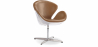 Buy Swan chair Aviator armchair premium leather Brown 25626 - prices