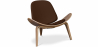Buy CW07 Lounge Chair v- Premium Leather Chocolate 99916776 Home delivery