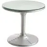 Buy Round Coffee Table - Aviator Style Side Table - Metal - Tulip Steel 25804