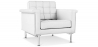 Buy Armchair with armrests - Upholstered in leather - Town White 13181 - prices