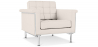 Buy Armchair with armrests - Upholstered in leather - Town Ivory 13181 - prices