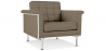 Buy Armchair with armrests - Upholstered in leather - Town Taupe 13181 at Privatefloor