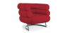 Buy Design Armchair - Upholstered in Leather - Bivendun Red 16501 in the Europe