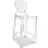 Bar Stool with Backrest - Transparent Design - 65cm - Victoria Queen image 9