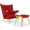 Armchair with Footrest - Upholstered - Grizzly image 9