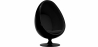 Buy Egg Design Armchair - Upholstered in Faux Leather - Eny Black 44502 - in the EU